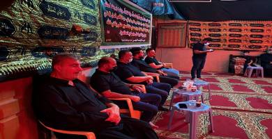 بالصور: مسجد الشيخ عباس الكبير يحيي ذكرى ليلة السابع من المحرم في الناصرية