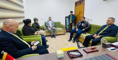 محافظ ذي قار يبحث توأمة بلدية الناصرية مع بلدية براتو الايطالية