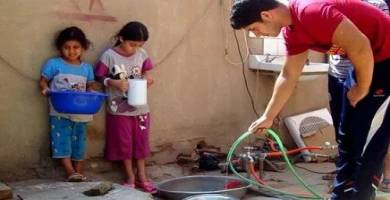 انقطاع التيار الكهربائي يخلف ازمة مياه في سوق الشيوخ