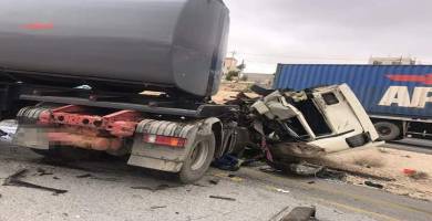 حادث سير مروع يتسبب بمصرع واصابة 4 اشخاص جنوب الناصرية