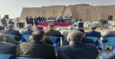 بالصور: حفل وضع حجر الاساس لمدينة أُور السياحية غرب الناصرية