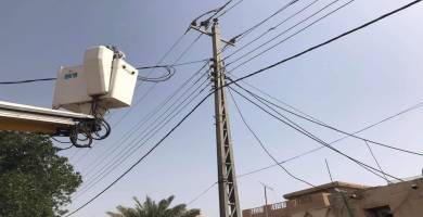 ازالة اكثر من 1500 تجاوز كهربائي في ذي قار خلال اسبوعين