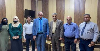 مديرية الاتصالات والمعلوماتية في الأنبار تستقبل وفد علمي لكلية المعارف الجامعة 