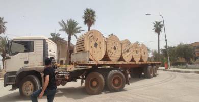 شركة اور العامة تجهِّز محطة كهرباء الناصرية باسلاك تصل الى 6 الاف متر
