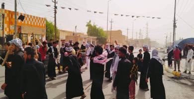 استمرار تظاهرات سيد دخيل لليوم 12 على التوالي واغلاق الدوائر الحكومية