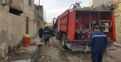 ذي قار: وفاة شاب في حريق اندلع داخل منزله شمال الناصرية 