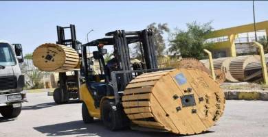 شركة اور العامة تجهِّز كهرباء الوسط باسلاك 