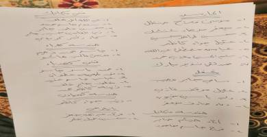 قائمة بالاسماء
