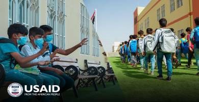 الوكالة الامريكية للتنمية تجهز 6 آلاف طالب بالحقائب في الناصرية والإصلاح 