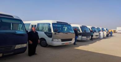 نفط ذي قار تسخِّر اسطول عجلاتها لنقل زوار الاربعينية الى كربلاء 