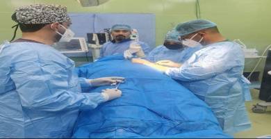 فريق طبي ينجح بازالة ورم من مريضة يطريقة التخدير المناطيقي في الرفاعي