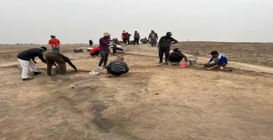 البعثة الامريكية تُباشر بعمليات التنقيب في تلول الهباء في ذي قار