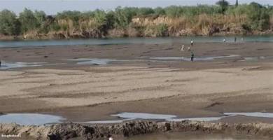 توقف محطة مياه الشرب في ناحية الطار بعد انخفاض مناسيب نهر الفرات 