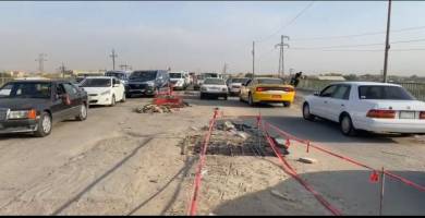 ‏إكمال صيانة الطارئة لجسر الهولندي في الناصرية   