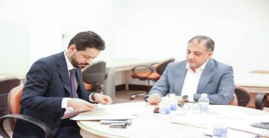 محافظ ذي قار مع وزير الشباب
