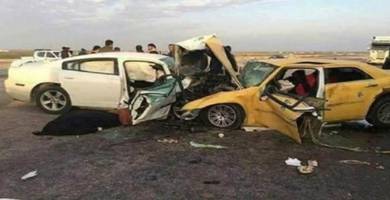 مصرع وإصابة 3 أشخاص في حادث سير مروِّع شمال الناصرية