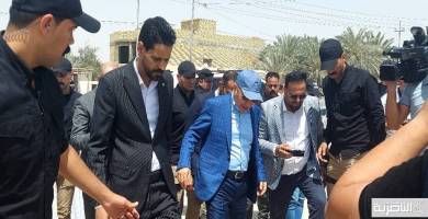 بالصور: وزير الإسكان والاعمار يجري جولة لتفقد مجسر الاسكان الصناعي