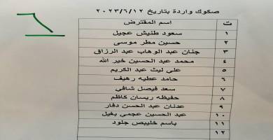 قائمة اسماء