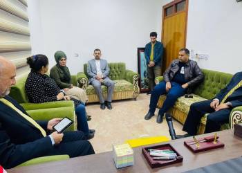 محافظ ذي قار يبحث توأمة بلدية الناصرية مع بلدية براتو الايطالية