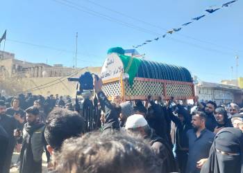بالصور: أهالي سوق الشيوخ يحيون ذكرى استشهاد الامام موسى بن جعفر الكاظم عليه السلام