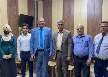 مديرية الاتصالات والمعلوماتية في الأنبار تستقبل وفد علمي لكلية المعارف الجامعة
