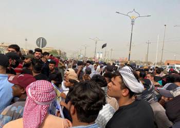 بالصور: العشرات من الأُجراء يتظاهرون للمطالبة بتحويلهم الى عقود