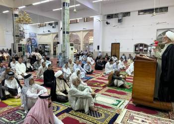 بالصور: إقامةُ صلاة الجمعة في مدينة الناصرية