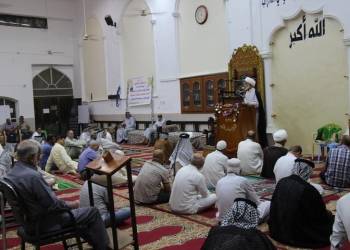 بالصور: اقامة صلاة الجمعة في مدينة الناصرية