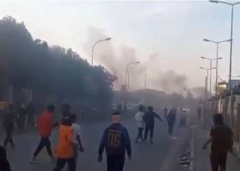 شهود عيان: صدامات بين قوات الجيش ومحتجين في تقاطع البهو وسط الناصرية