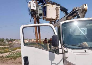 المباشرة بالصيانة الوقائية للشبكة الكهربائية في ناحية الفضلية
